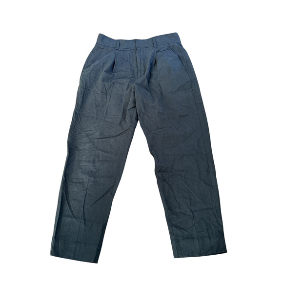 Everlane Womens Size 2 The Tencel Way High Taper Pant Black Pleated Front NWT - Picture 2 of 7